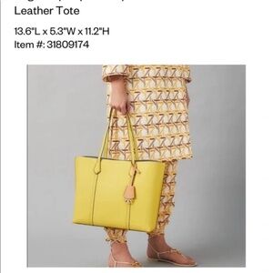 New Tory Burch - Perry Triple Compartment Tote Bag Purse - Color: Calendula